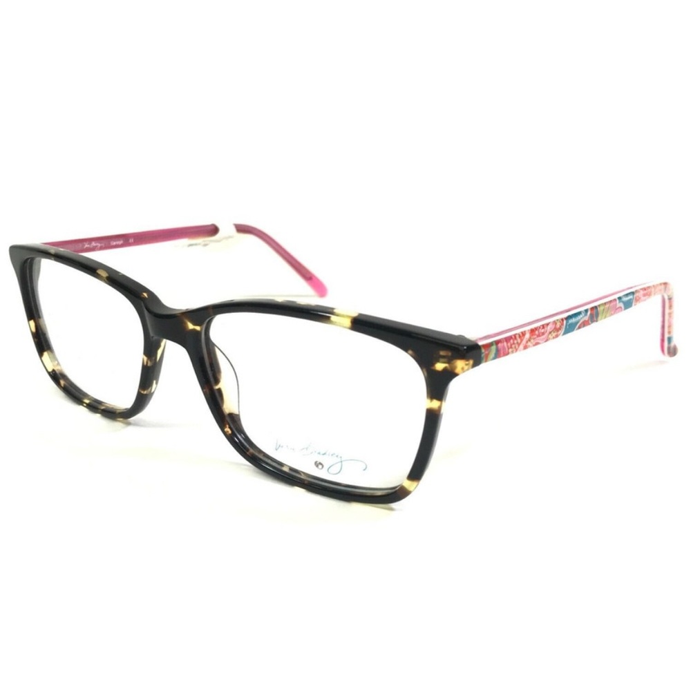 Vera Bradley Eyeglasses Frames Carolyn PYP Tortoise Pink Cat Eye 53-16-135